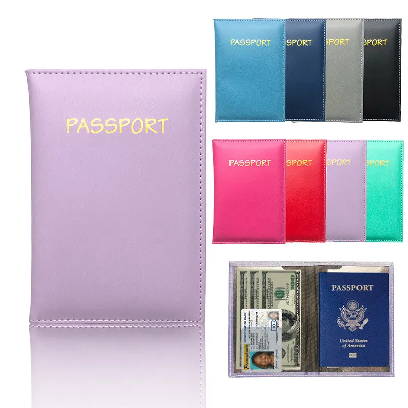 

Fashion English Women Men Passport Cover Pu Leather Marble Travel ID Credit Card Passport Holder Packet Wallet Purse Bags Pouch