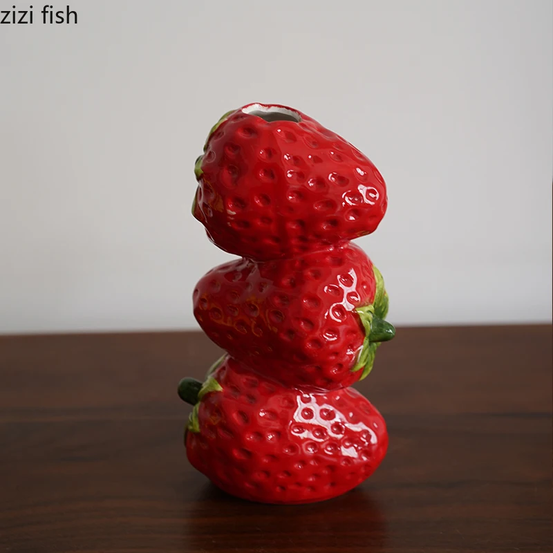 Fruit Shaped Ceramic Vase Vintage Floral Ware Dried Flower Vase Desktop Vases Flower Arrangement Hydroponic Vases Crafts 5