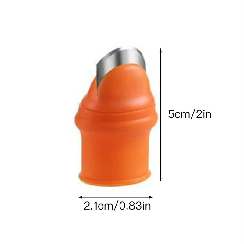 Silicone Finger Protector With Blade Garden Silicone Thumb Knife Universal Finger Cutter Vegetable Gardening Kitchen Tool