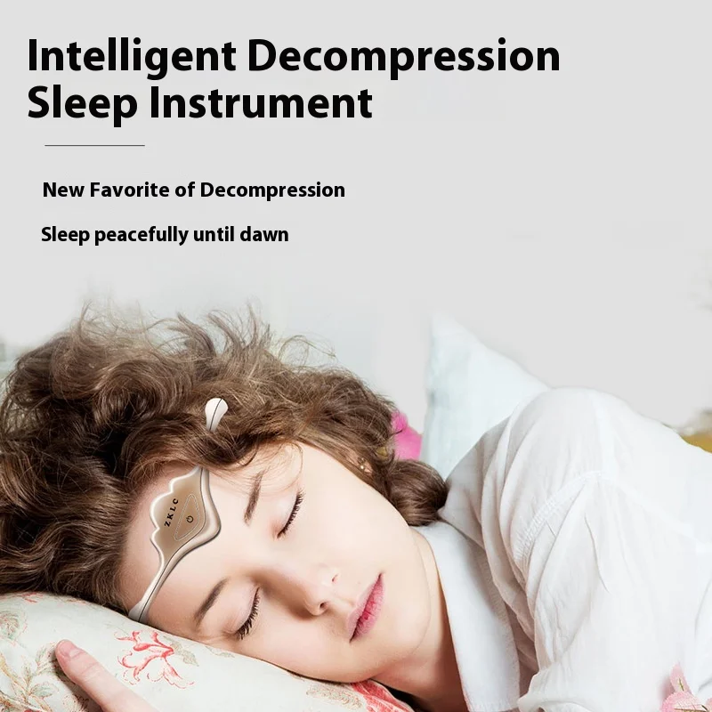 Queen Crown Smart Sleep Instrument Sleeping Aid Electric Head Massager Migraine Relief Relaxing Pulse Therapy Deep Sleep Tool