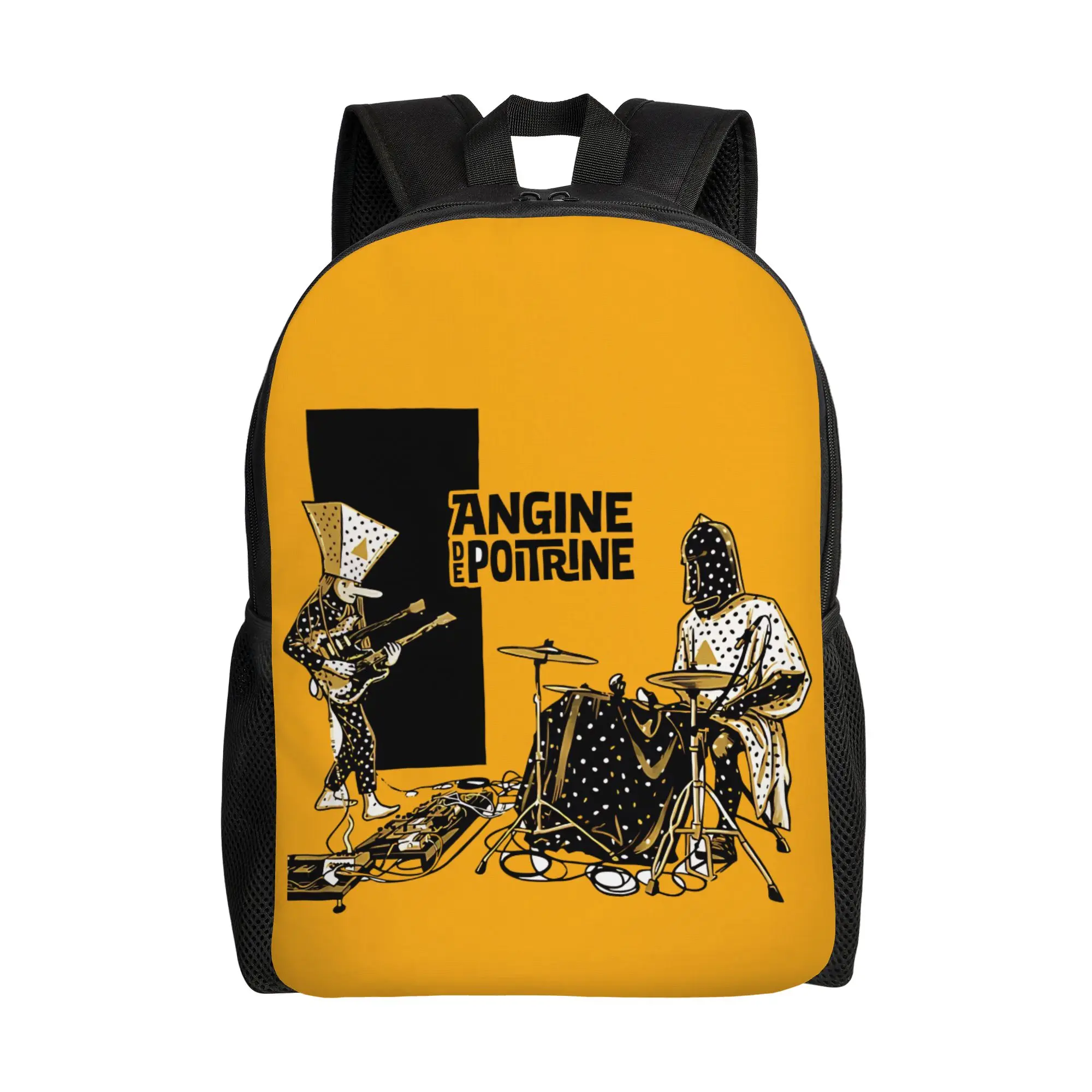 Angine De Poitrine Band 캐주얼 배낭 스포츠 학생 하이킹 여행 데..