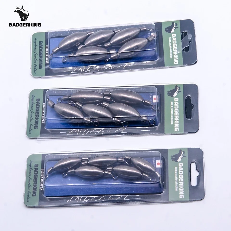 Brass Swivel Weight Sinker Connector Fishing Accessories 5pcs/Lot