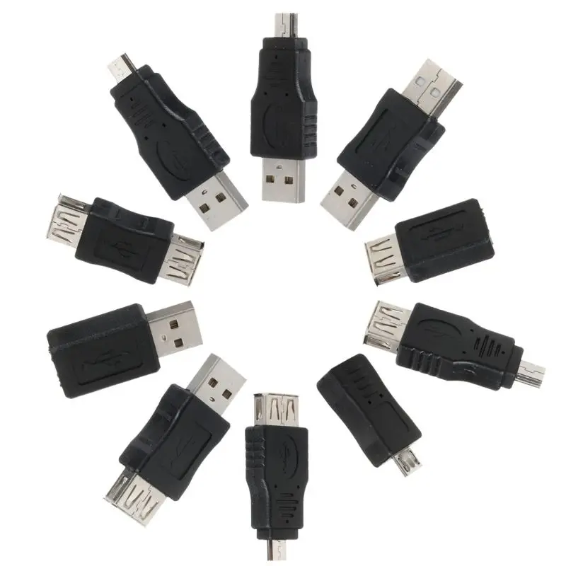 전화, 컴퓨터, 노트북용 여성 마이크로 USB 커넥터에 10개 OTG USB 남성