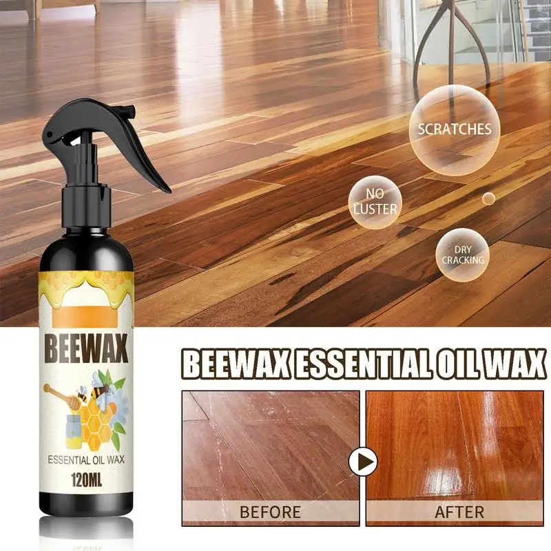 120ml Beeswax Furniture Polish Cleaner Spray for Household Furniture Protection Polishing Cabinets