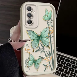 Elegant Butterfly Bamboo Phone Case - Stylish Protective Cover - Galaxy A33 5G (1)