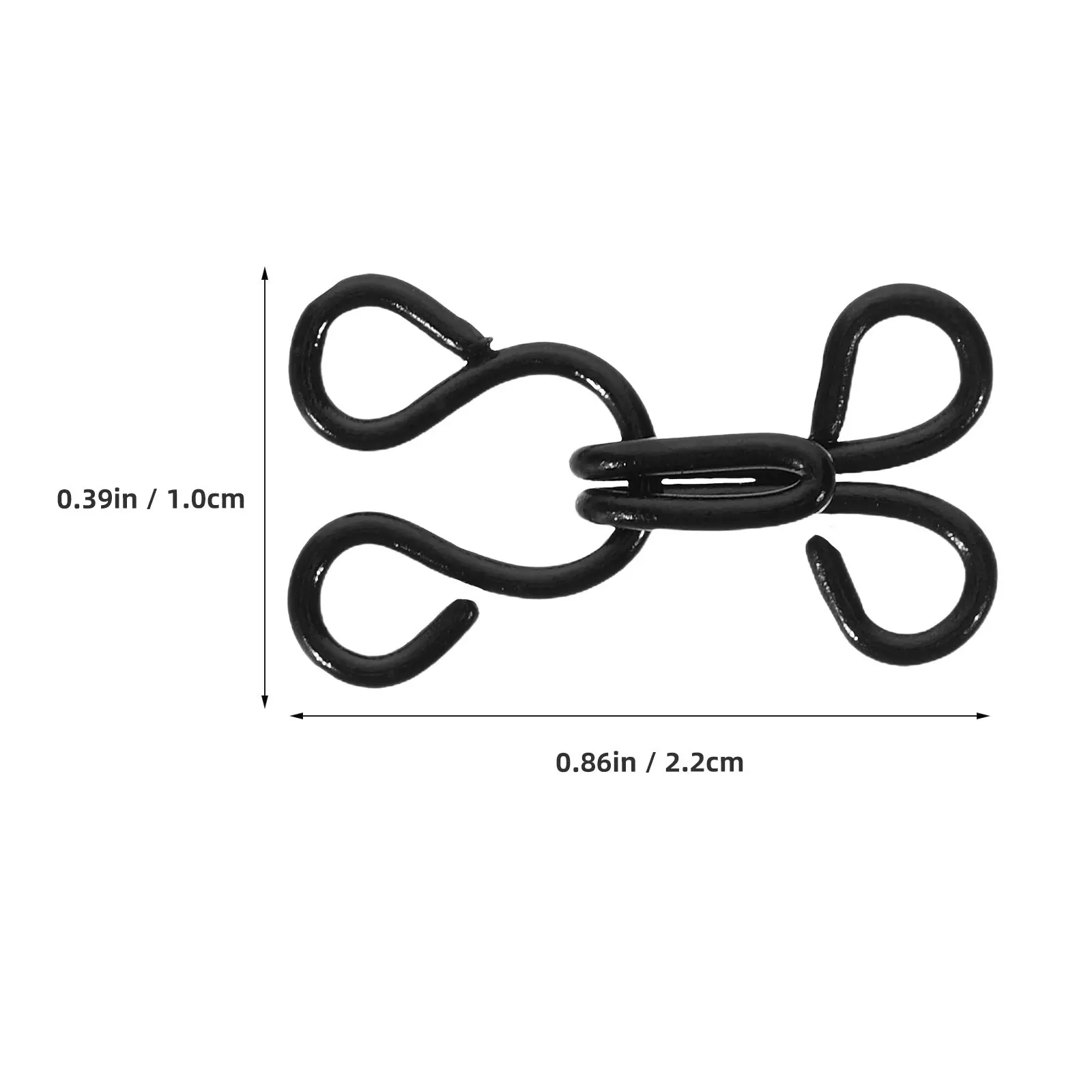 100개입 투명 바느질용 후크 및 아이렛 세트 22mm 브라 후크 교체용 의류 고정장치 (스커트, 브라, 바지, 속옷용)