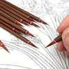 3-20pcs/set Ultra-fine Fine Paint Brush, Hook Line Chinese Calligraphy Brush, Fixed Oil Painting Brush for Art 2