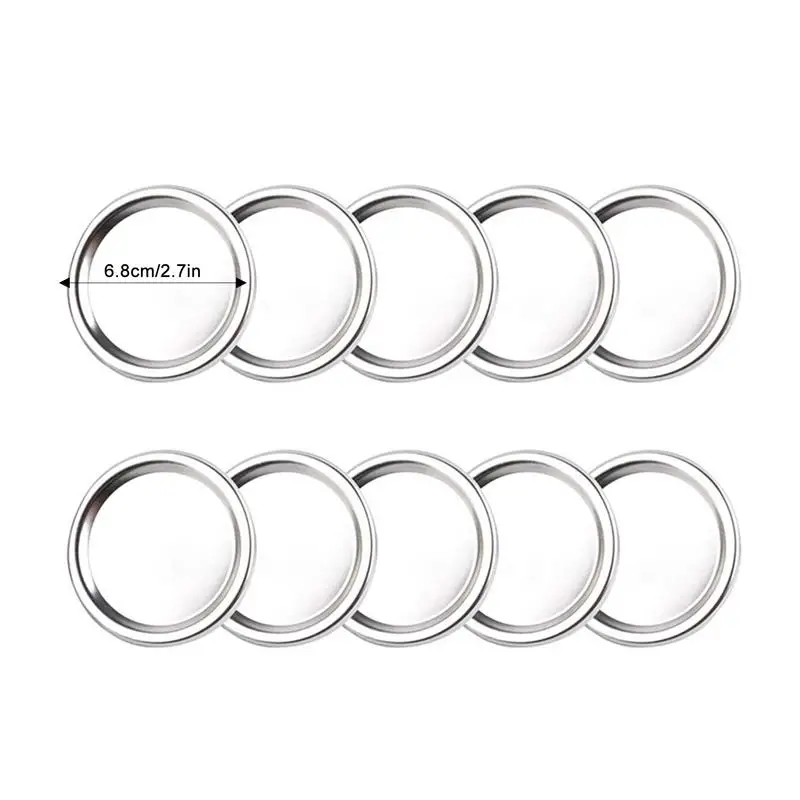10/20pcs Wide Mouth Lids MasonJar Lids Leak-Proof Secure Masons jar Canning Jar Caps for Masons Canning Jars Diameter 70MM 86MM