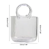 lear Glass Vase Fish Tank Tote Bag Flower Handbag Bag Vase Desktop Centerpiece for School Office Bedroom Decoration Drop Ship 6