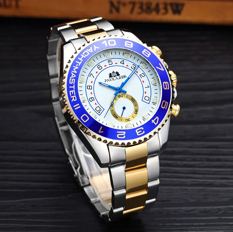 Fashion Casual Mechanical Wristwatches,Big Dial Automatic Wristwatches for Man,Stainless Steel Waterproof Sport Men's Watch