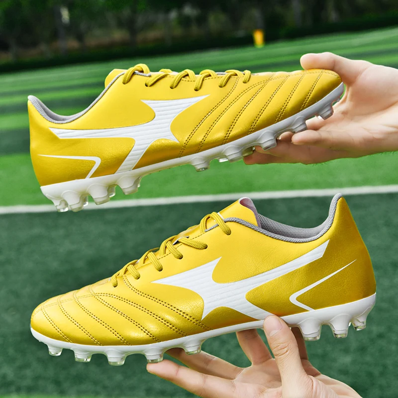 Adult Youth Professional Long Spike Soccer Shoes Men's Broken Spike Soccer Shoes Children Students Grass Training Soccer Shoes
