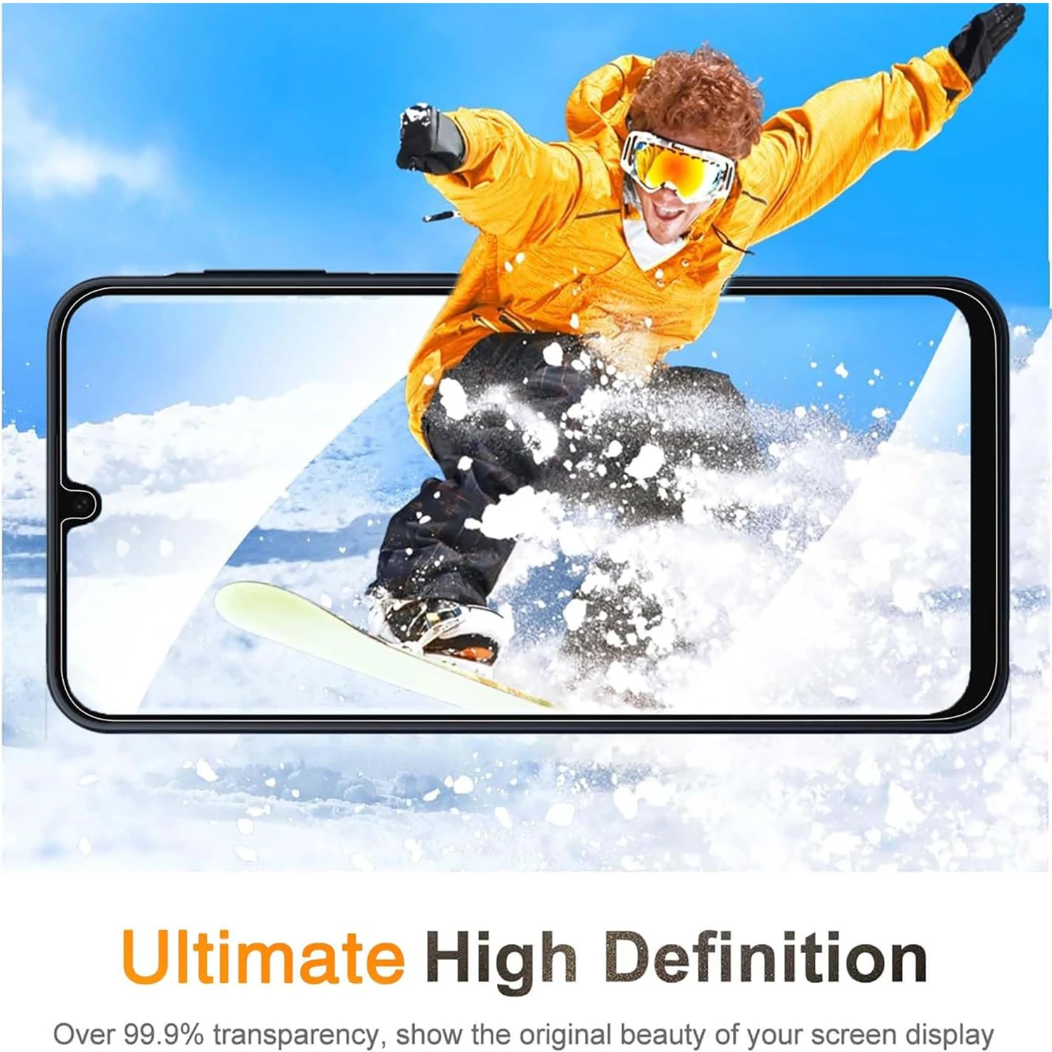 Premium 9H Tempered Glass Screen Protector (1-4 Pack)