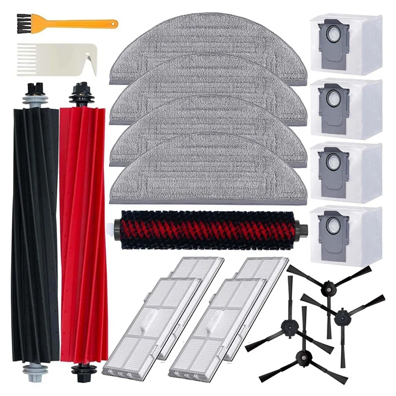 

Kit Parts For Roborock S8 Pro Ultra, Replacement Parts For S8 Pro Ultra, Main Brush, Mopping Cloth HEPA Filter