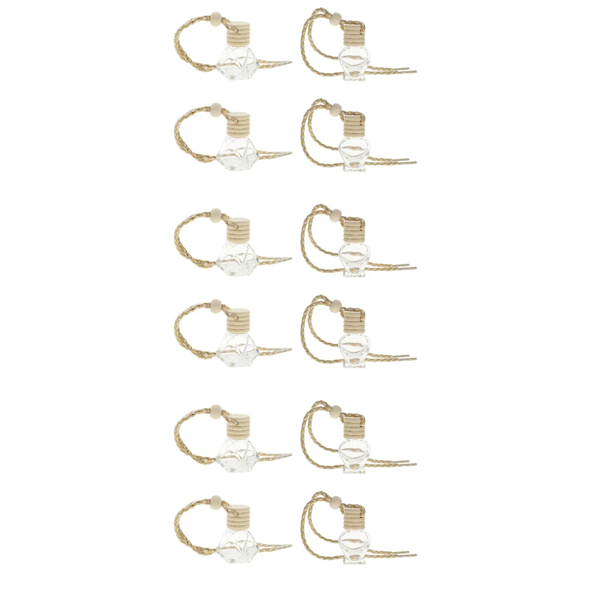 

30 Pcs Car Perfume Bottle Hanging Pendant Aromatherapy Essential Oil Diffuser