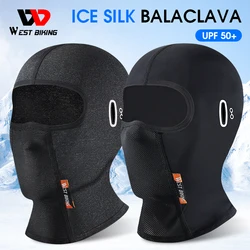 Cycling Balaclava Men's Caps Ice Silk Mask Bicycle Mask Windproof Breathable Anti-UV Motocross Motorcycle Helmet Liner Hats