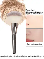 Bestselling Professional Super Soft Large Fluffy Powder & Blush Brush (GRAY)