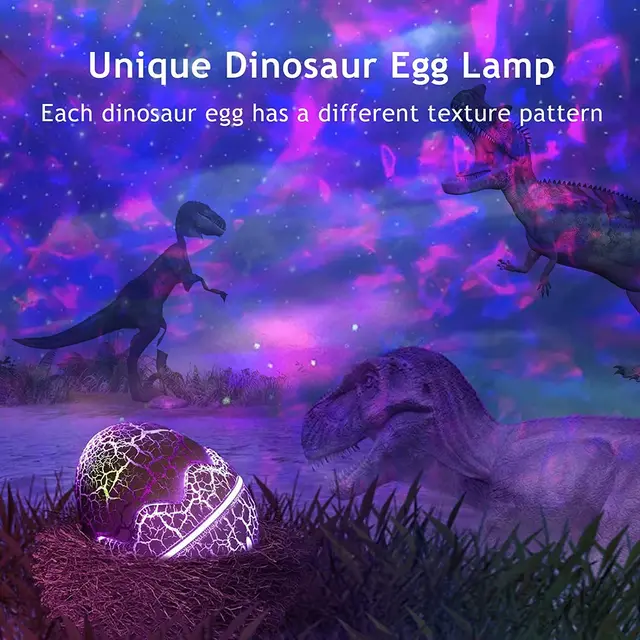 c&g home Dinosaur Egg Night Light