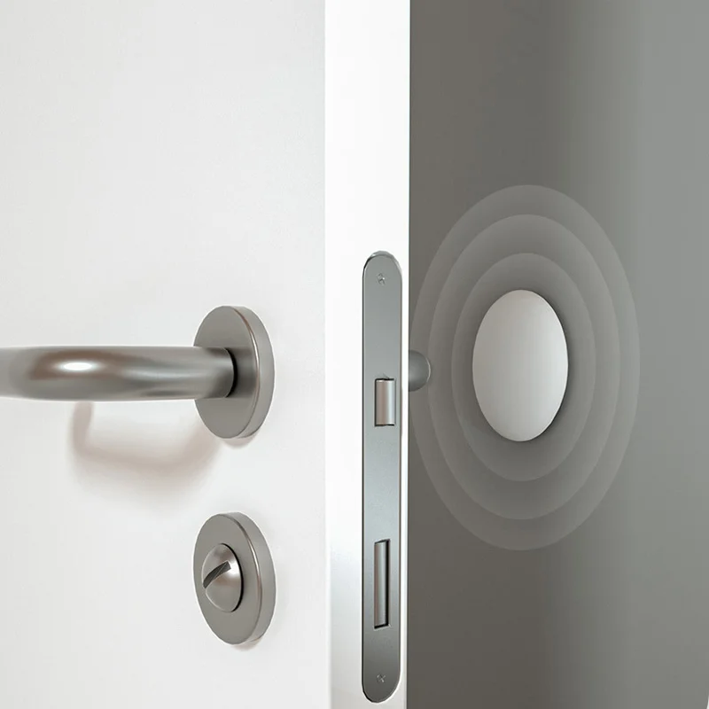 1Pc door stopper Home anti-collision wall sticker thickening silicone handle door lock wall mute protective shockproof crash pad