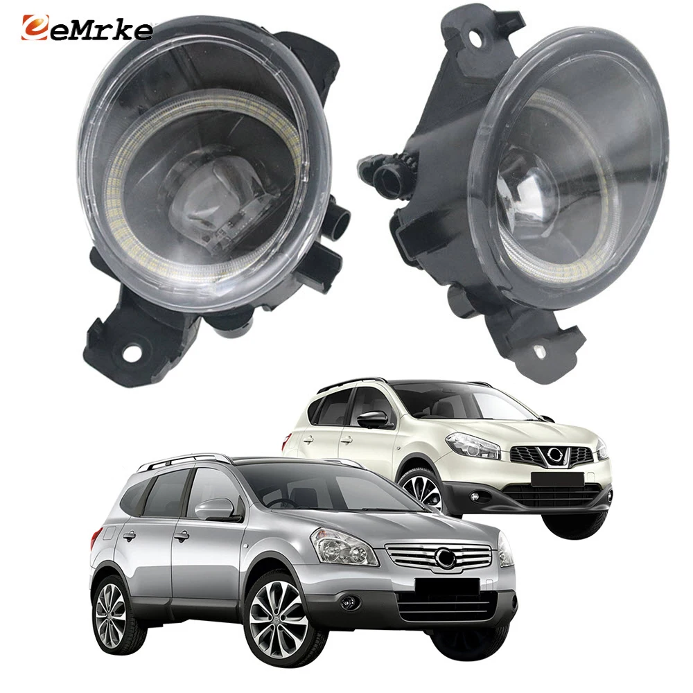 

Led Fog Lamp Assembly for Nissan Qashqai Dualis +2 J10 2007 2008 2009 2010 2011 2012 2013 Angel Eye DRL Daytime Running Light