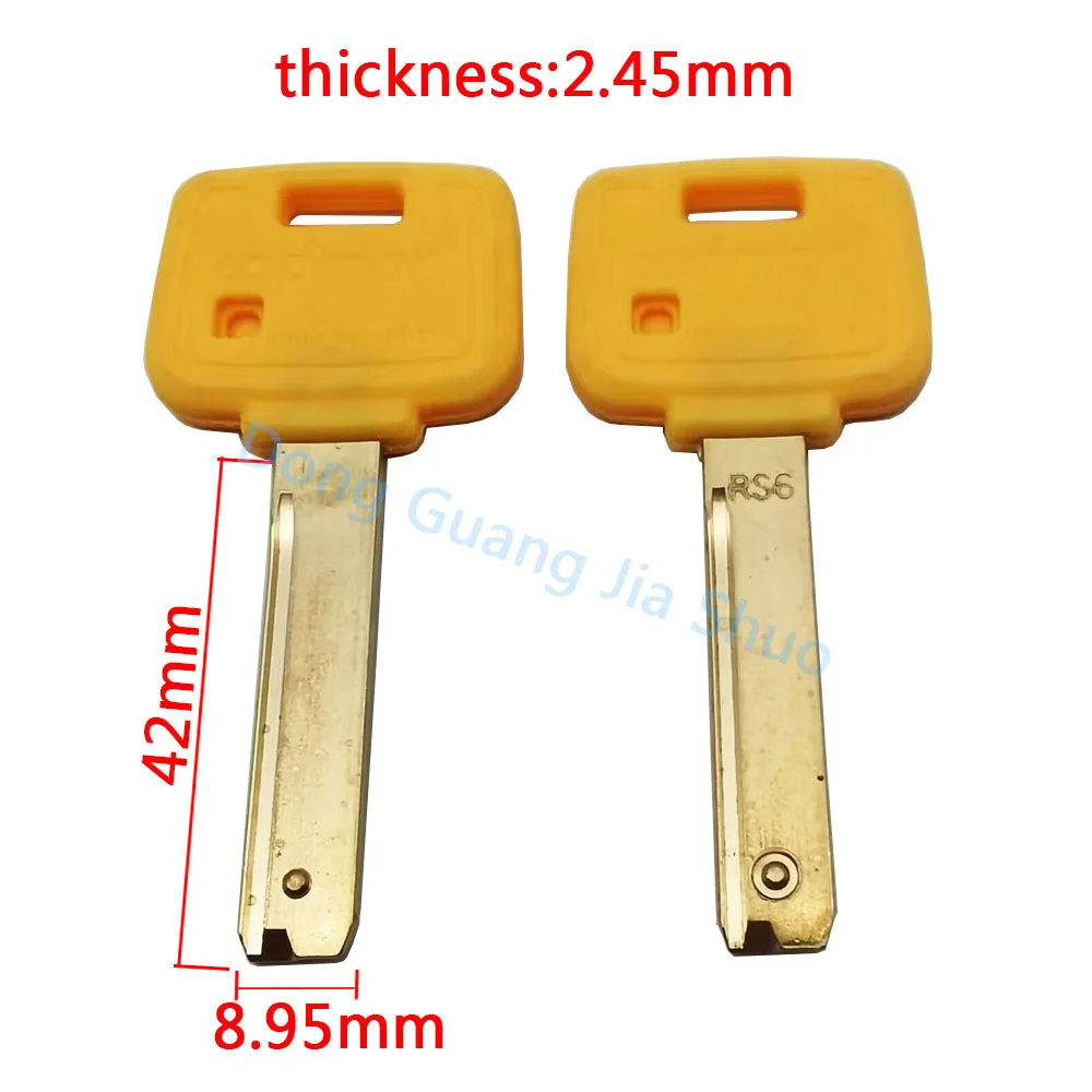 206 208 236 RS6 Israel Key Embryo Suspended Bead Key Blanks Extra Classe Dimple Replacement 5PCS