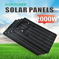Kit complet d'énergie solaire – Système de panneaux 500W–2000W à haute efficacité avec charge 18V/36V, idéal pour camping-car, marine et maison 2