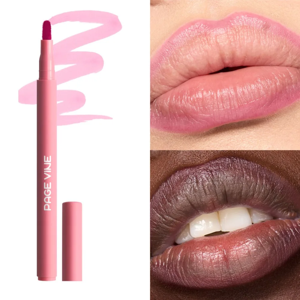 Wasserfester, matter Lipliner-Stift, roter Konturen-Lippenstift, langanhaltend, nicht klebend, feuchtigkeitsspendend, 8 Farben, samtig_voghion.com