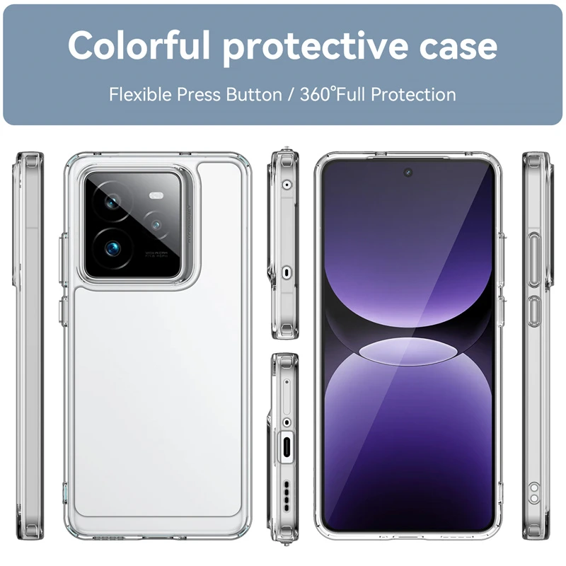 Shockproof Transparent Armor Case Cover