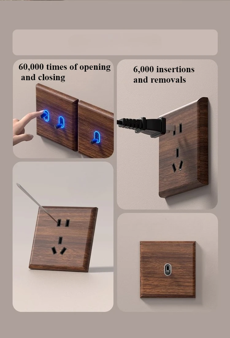 brass vintage light switch plate with led