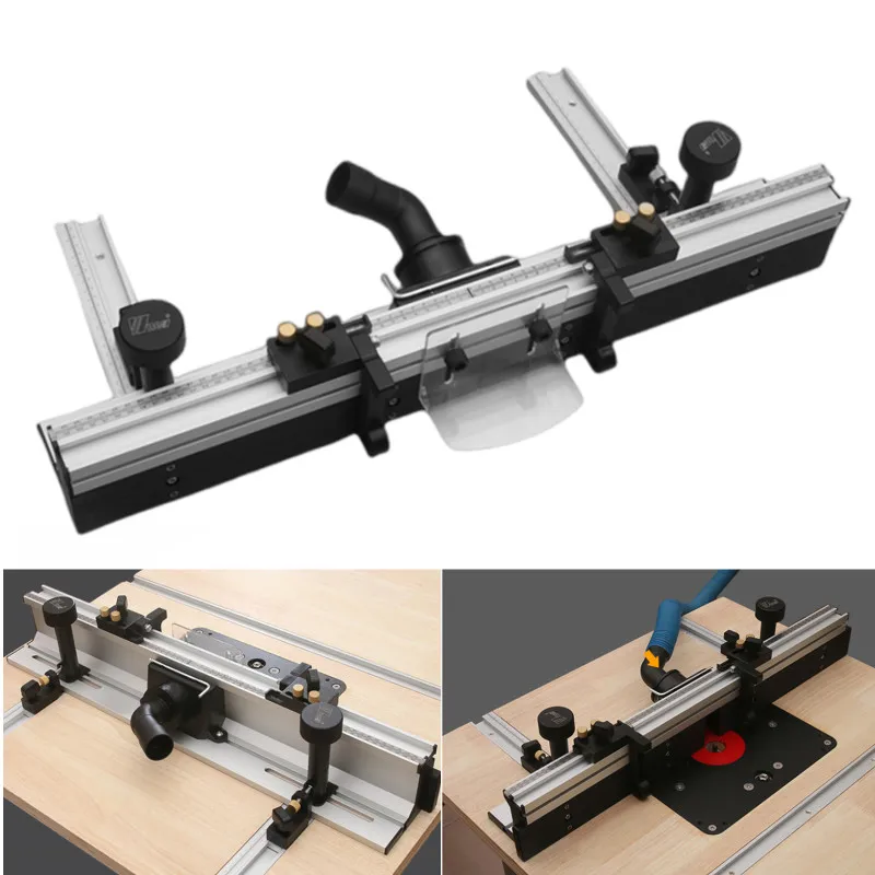 DeluxeRouterTableFenceSystem700mmAluminiumProfileTtracks