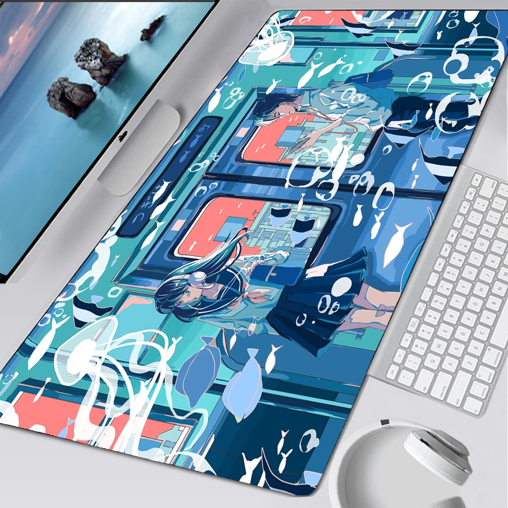 japan mouse pad black and white mouse pad mousepad japanese art pc