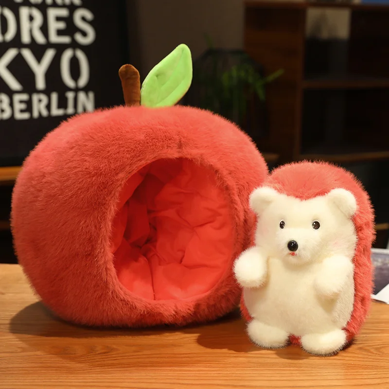 ハリネズミ寝袋 リンゴピンク ハリネズミの形をしたおもちゃ ハリネズミ寝袋 リンゴピンク ハリネズミの形をしたおもちゃ