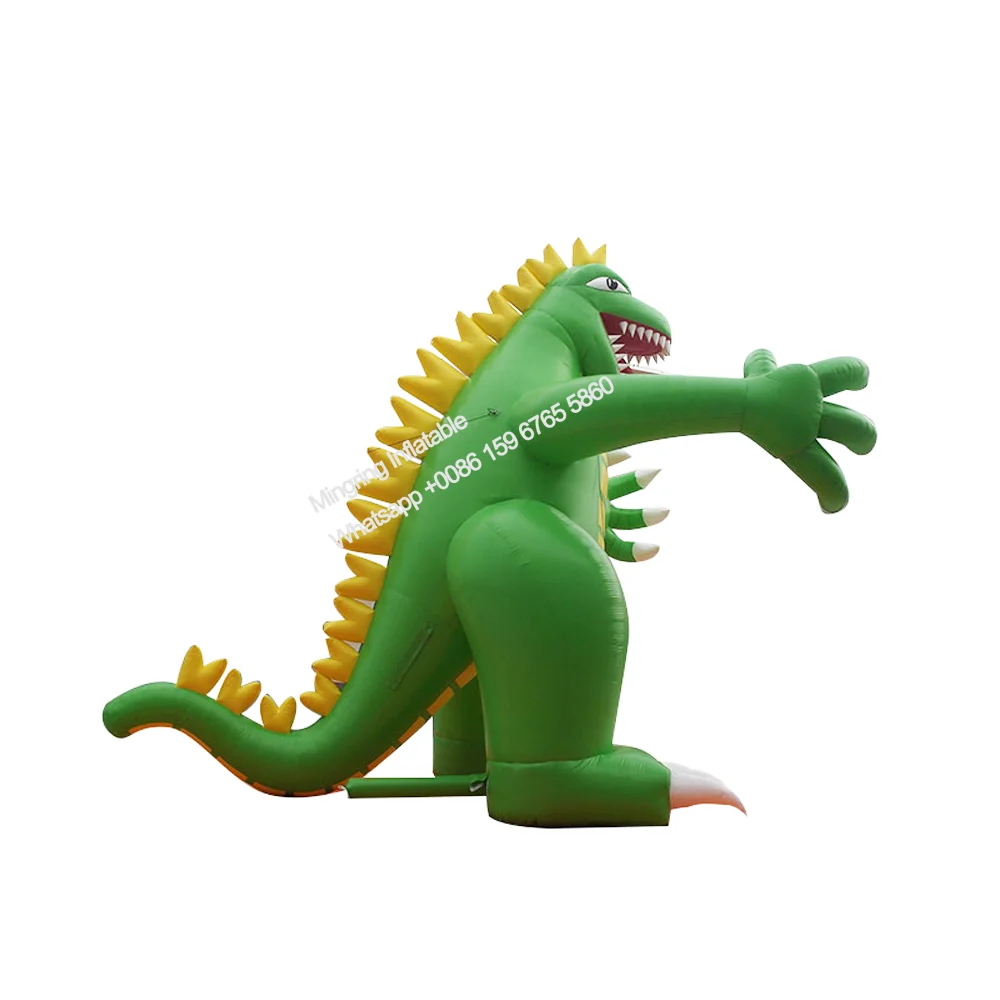 Inflatable Green Dinosaur Monster Model for Event Advertising, Mascot