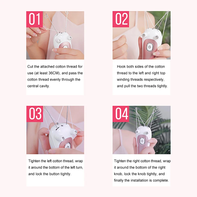 1 Spools Thread for Cotton Threading Facial Hair Remover Epilator Trimmer Electric Hair Removal for Women 5