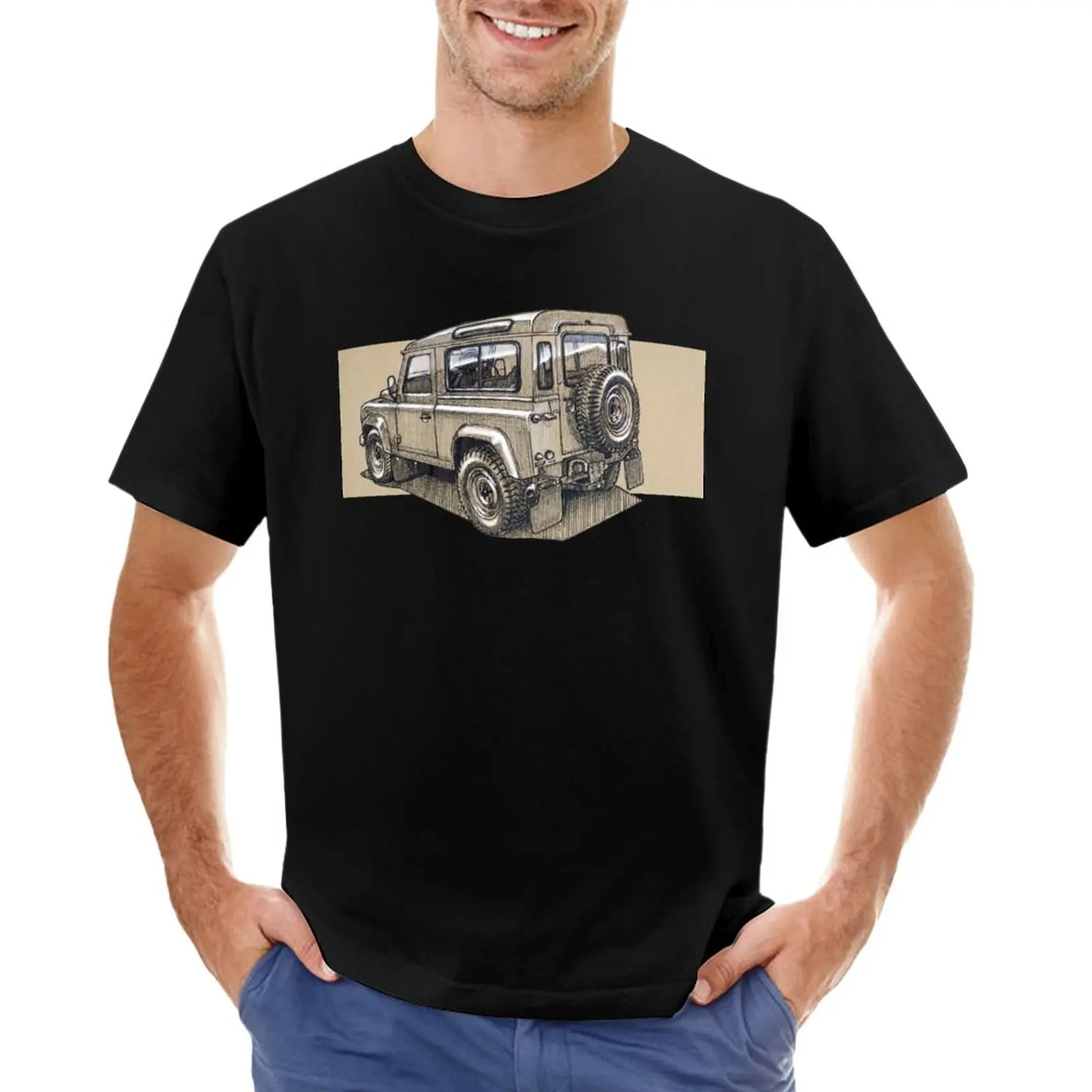 

Sport Utility Vehicle Sketch T-Shirt vintage clothes summer top black t shirts for men