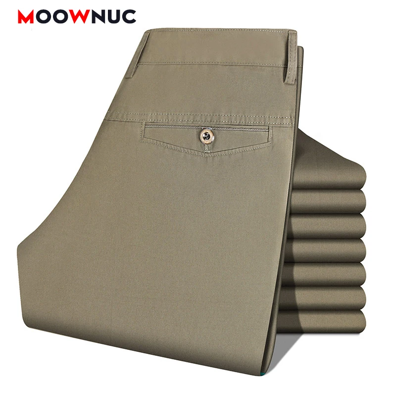 

Men's Casual Trousers Spring Fashion Pants Coverall 2022 Autumn Male Loose Full-Length Plus Size Hombre Outdoors Youth MOOWNUC