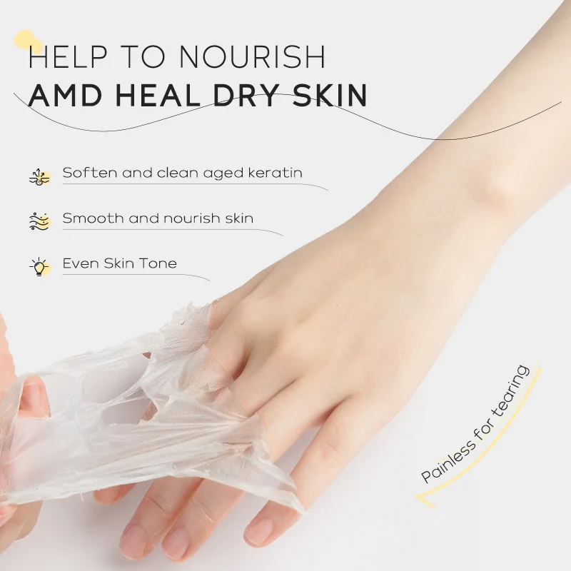 LAIKOU Milk Hand Wax Mask Moisturizing Hands Brightening Exfoliating Calluses Paraffin Bath Exfoliator Scrub Hands Peeling Masks