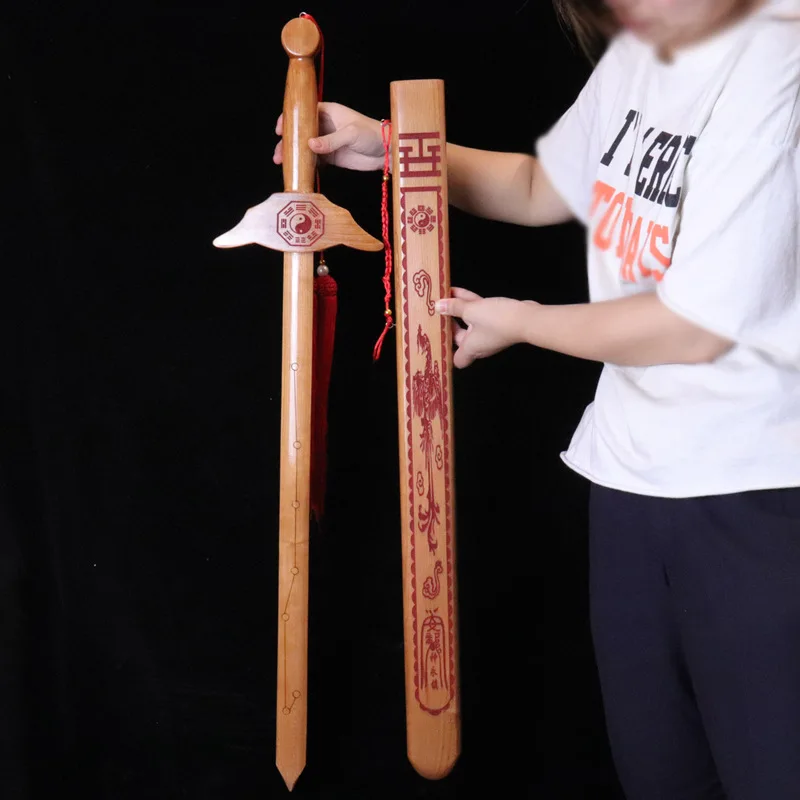 Mahogany Handcrafted Decorative Wooden Sword - Chinese Traditional Martial Arts Gift