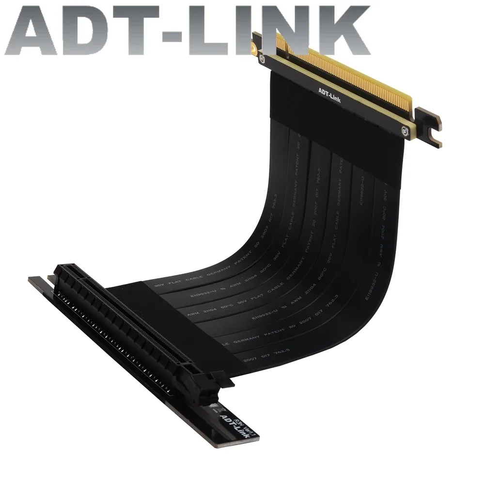 ADT New PCI-E 3.0 x16 Graphics Cards Riser Cable Gen3.0 16x Gaming ...