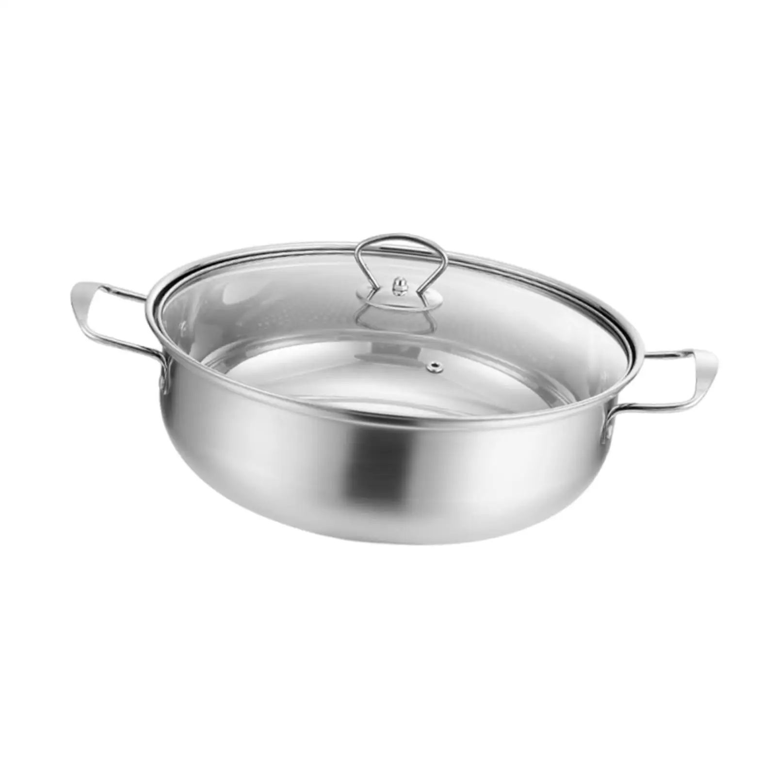 Stainless Steel Hot Pot, Cooking Pot, Cookware, Thicken Multipurpose with Lid, Soup Wok for Family Gathering Restaurant Home Stainless Steel Hot Pot, Cooking Pot, Cookware, Thicken Multipurpose with Lid, Soup Wok for Family Gathering Restaurant Home