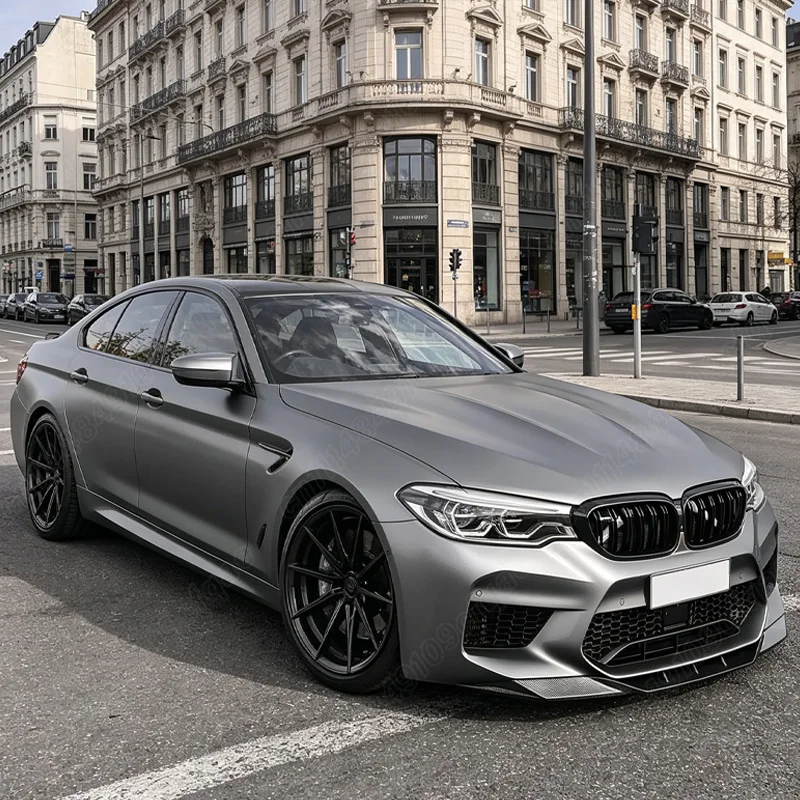 BMW 5 시리즈 M5 F90 2018 2019 2020 자동차 프론트 범퍼 립 카 프론트 턱 스포일러 바디 장식 개조 키트