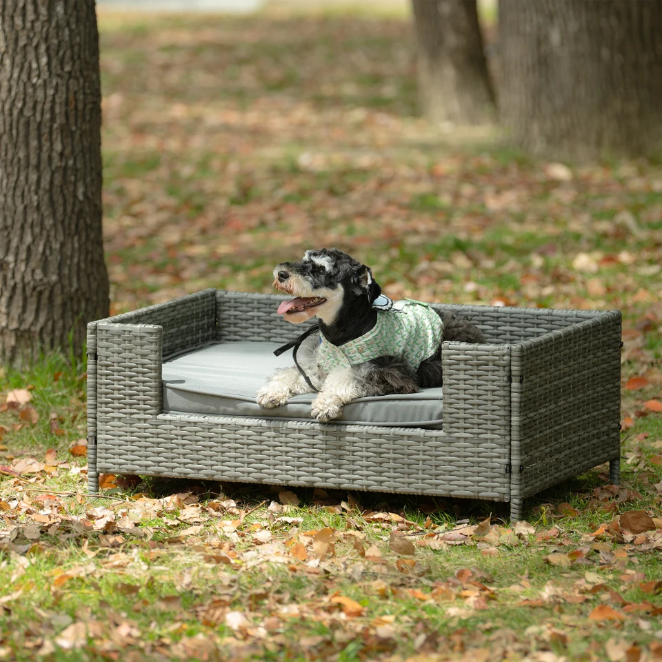 Comfortable Outdoor Dog Bed with Cushion