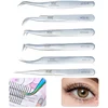 New VETUS Eyelashes Tweezers High Precision Stainless Steel Superhard Tweezers Anti-static Lashes Eye Brow Tweezers Watch Tools 1