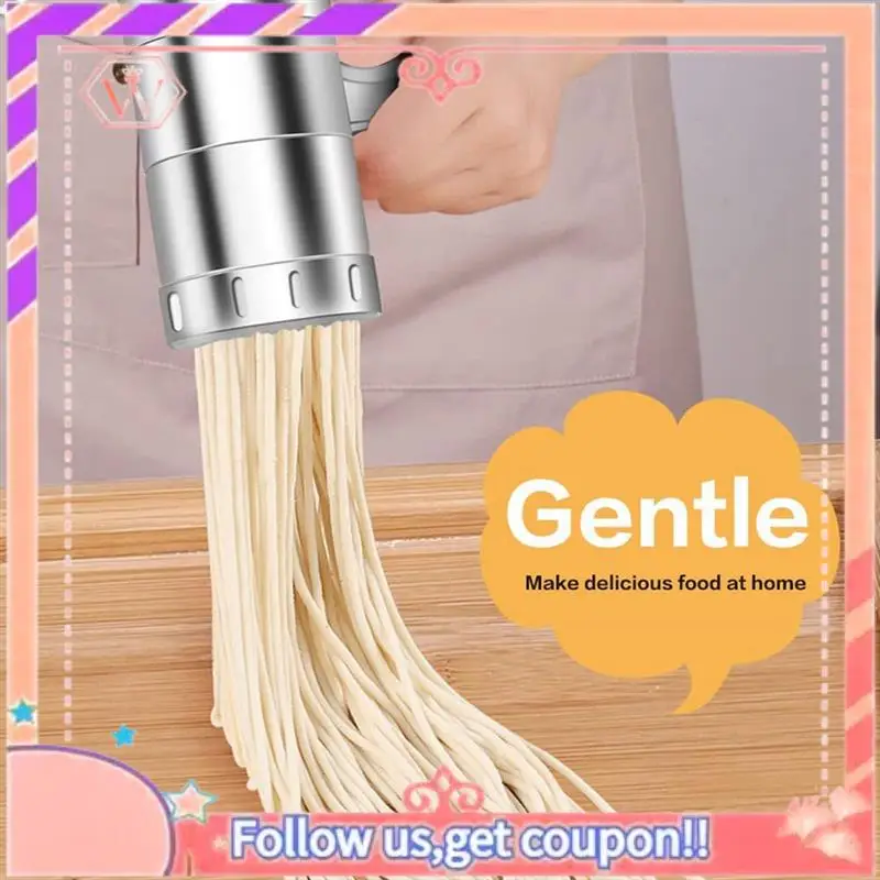 Noodle Making Machine Manual Noodles Press Machine Pasta Maker Stainless Steel, Noodle Mould