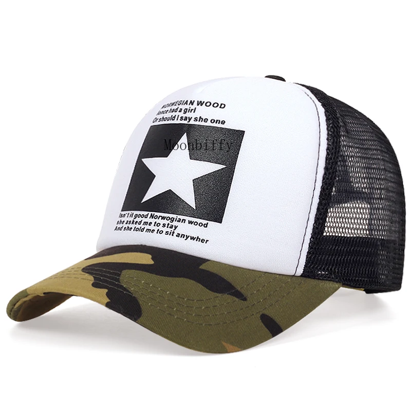 남녀공용 야구 모자, 통기성 메쉬 모자, 패션 브랜드, 여름 야구 모자, Gorras Casquet, 직송
