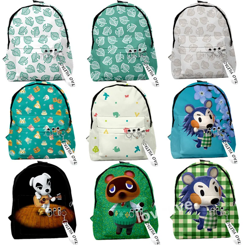 Boys Girls Backpacks Animal Crossing Merchandise Animal Crossing School Backpack