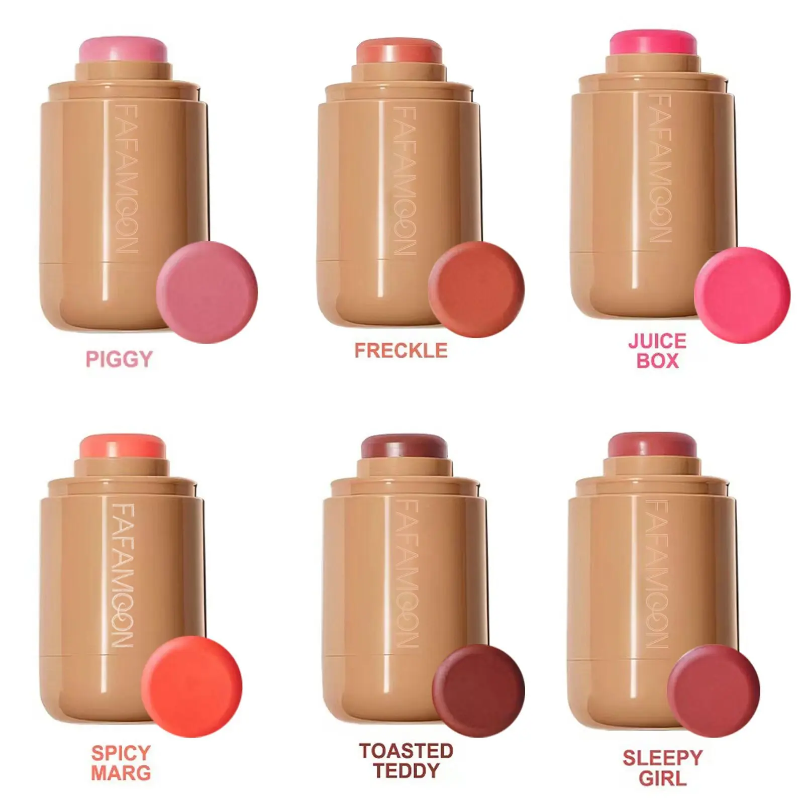 Long-Lasting Matte Blush Stick | Natural Contour & Blush for a Soft, Flawless Look Easy-to-Blend, Lightweight Formula for Smooth 6