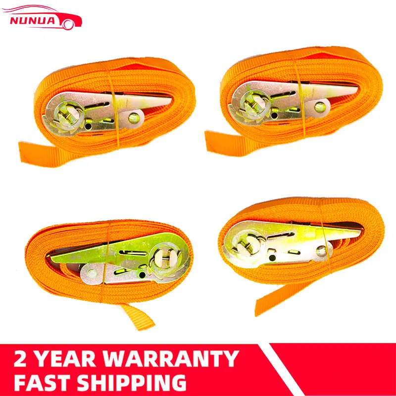 3/4/6M Porable Heavy Duty Tie Down Cargo Strap Luggage Lashing Strong Ratchet Strap Belt Metal Buckle cargo straps luggage strap cargo tie down strap tie down straps lashing strap