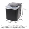 Portable Automatic Electric Ice Cube Maker Mini Bullet Round Cylindrical Ice Making Machine 12kgs/24H Bar Coffee Shop EU US Plug 4
