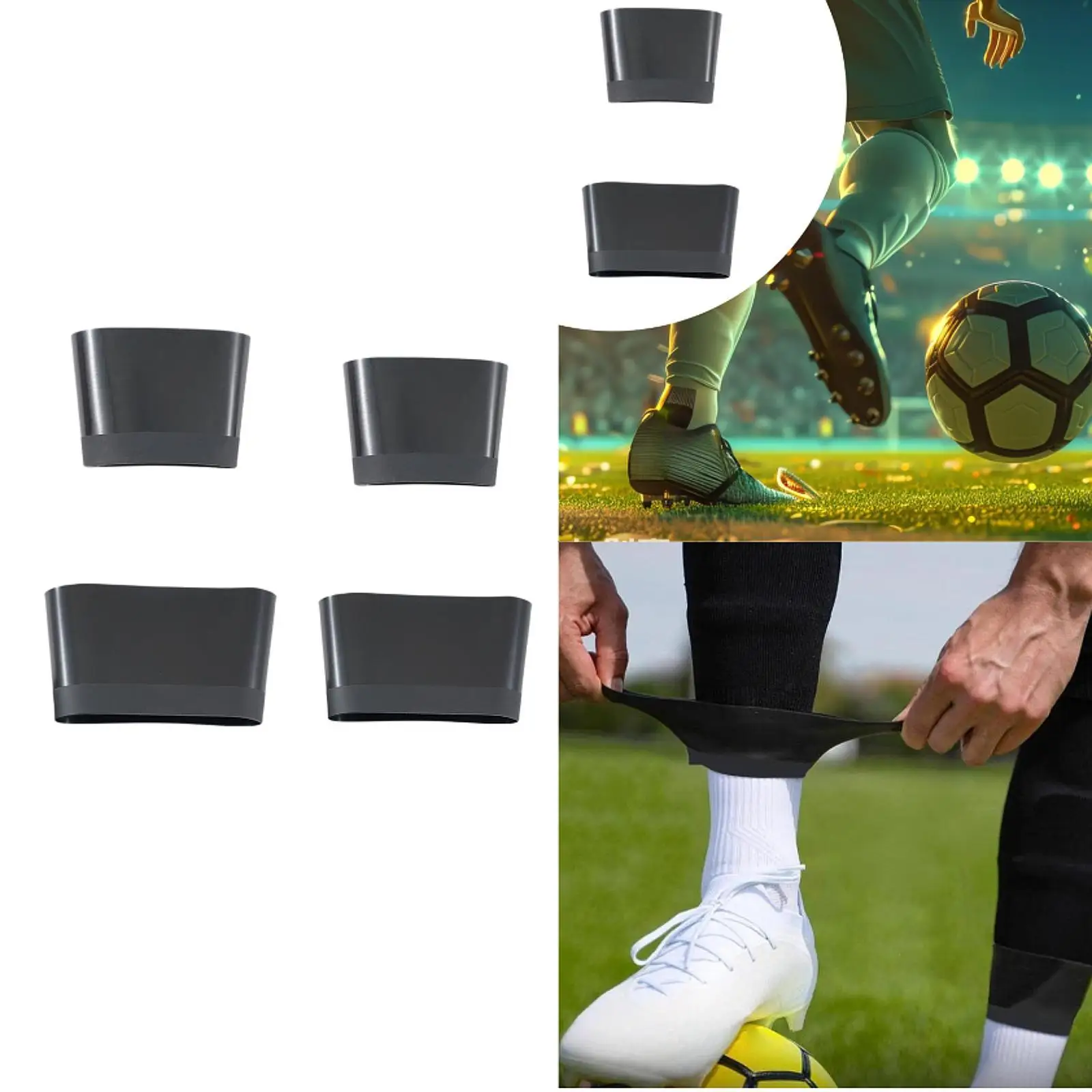 신가드 스트랩 부드러운 실리콘 축구 레깅스 신 고정 스트랩 신가드 홀더 축구 훈련 액세서리