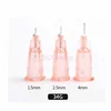 100PCS/Box 34G 1.5mm 2.5mm 4mm 8mm Tattoo Needle Transparent Syringe Injection Painless Needle Small Teeth Irrigator Part 2